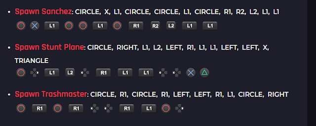 Grand theft cheat codes