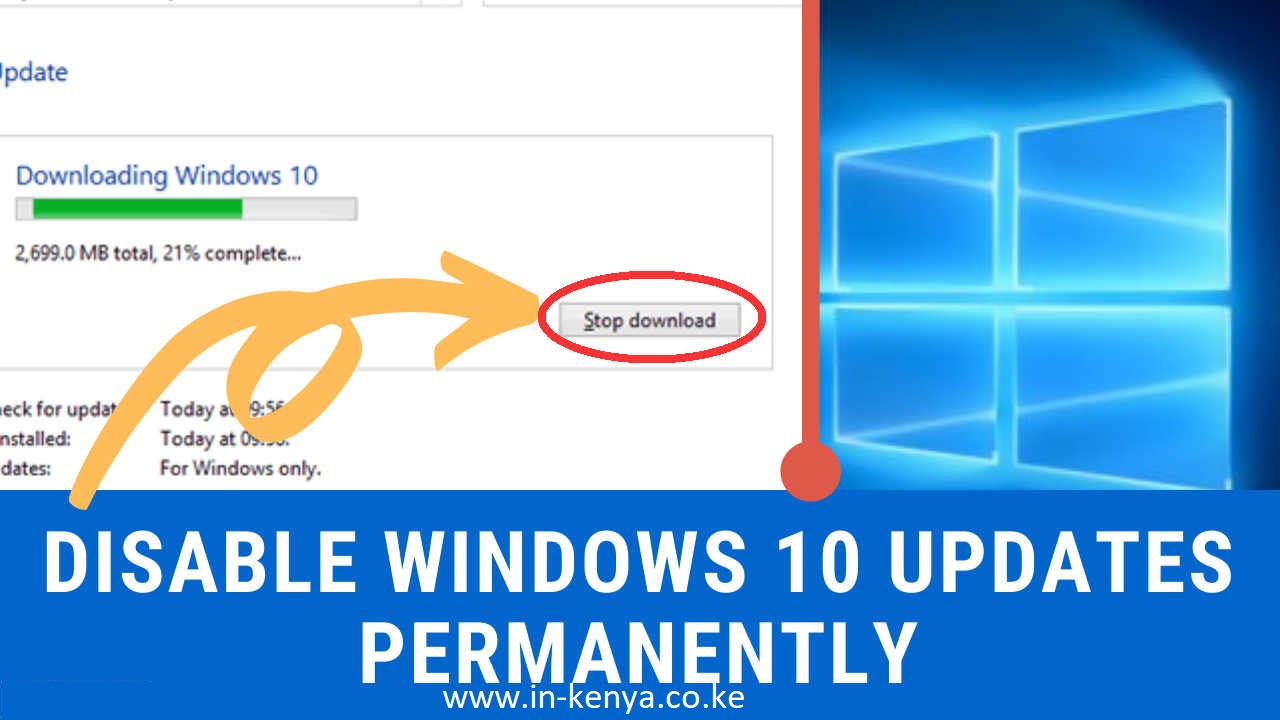 disable updates in windows 10